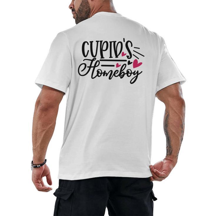 Cupid's Homebody Introvert Valentine's Day Home Men's Back Print T-Shirt