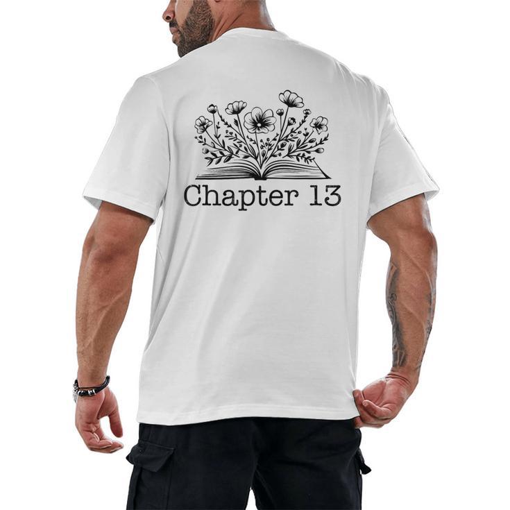 Cute 13th Birthday Chapter 13 Official Teenager Book Lover Men's Back Print T-Shirt