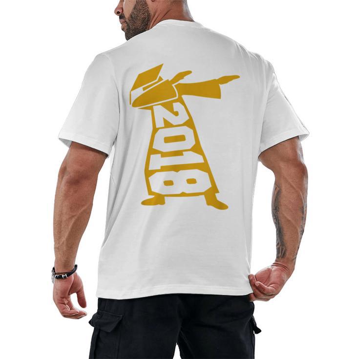 Dabbing Graduation Class Of 2018 T-Shirt School Colors Men's Back Print T-Shirt