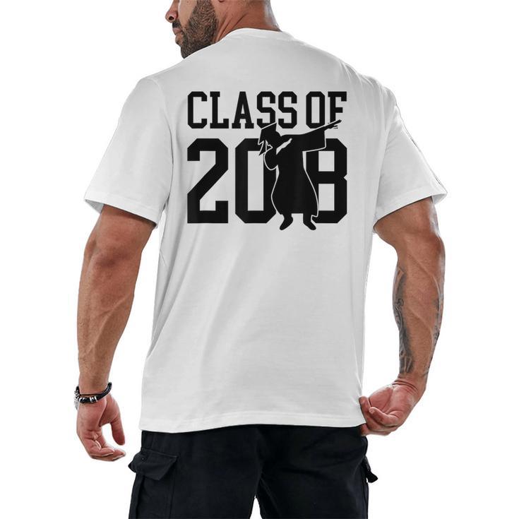 Dabbing Graduation Shirt Class Of 2018 Men's Back Print T-Shirt