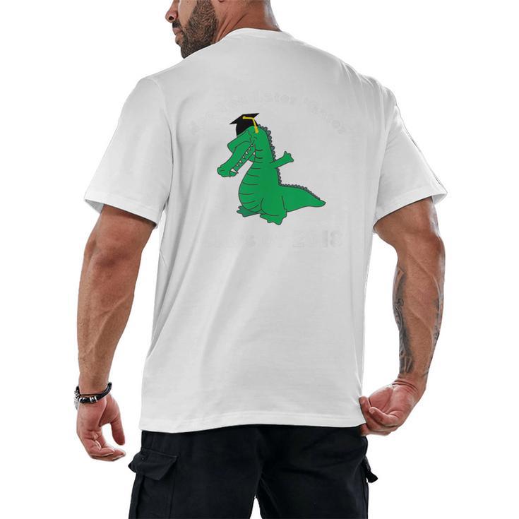 Dabbing Later Gator Graduation Class Of 2018 T-Shirt Men's Back Print T-Shirt