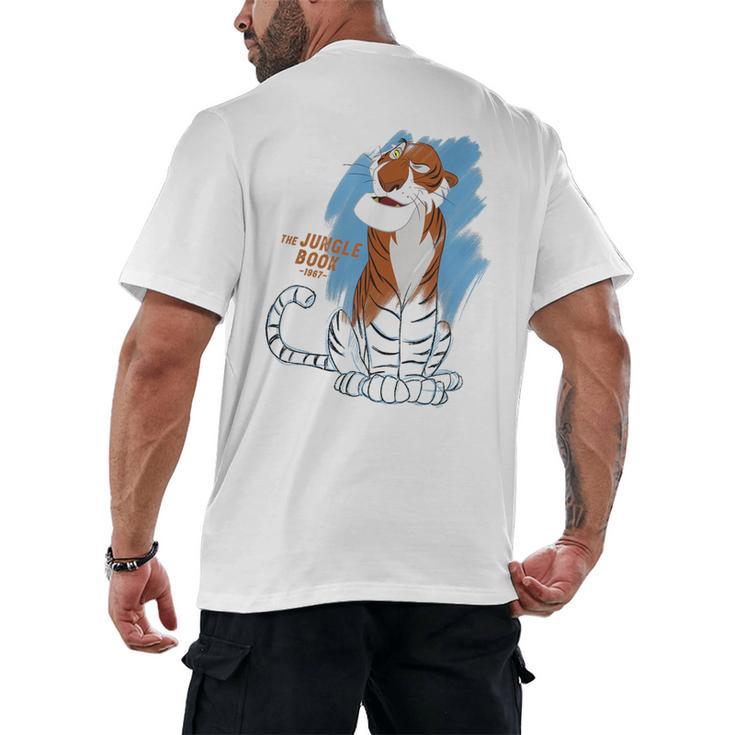 Disney Ink And Paint Shere Khan From The Jungle Book 1967 Men's Back Print T-Shirt Disney Ink And Paint Shere Khan From The Jungle Book 1967 Men's Back Print T-Shirt
