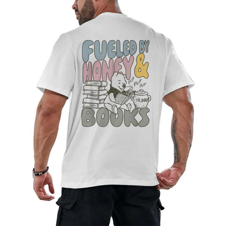 Disney Winnie The Pooh Fueled By Honey & Books Sketch Men's Back Print T-Shirt