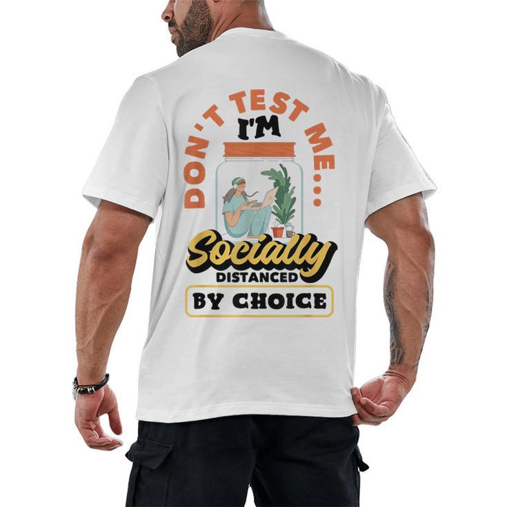 Don't Test Me Introvert's Men's Back Print T-Shirt