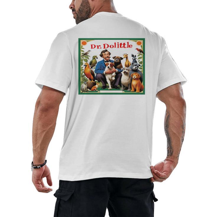 Dr Dolittle Children's Book Cover Premium Tri-Blend Men's Back Print T-Shirt