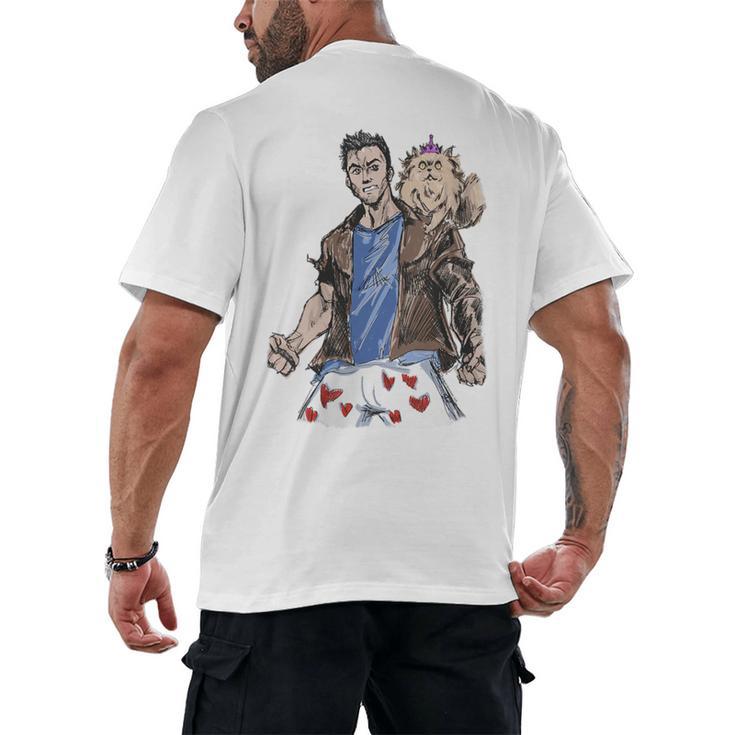 Dungeon Crawler Carl Sketchbook Princess Donut And Carl Book Men's Back Print T-Shirt