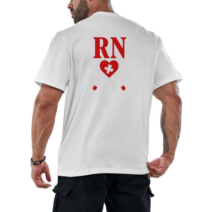 Earned It For Nurse Graduation Or RN LPN Nursing School Grad Men's Back Print T-Shirt