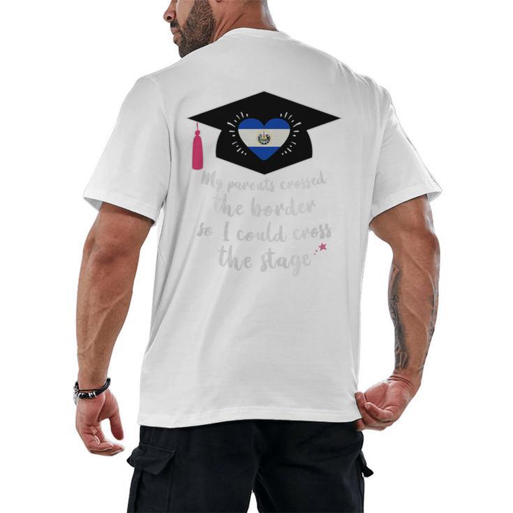 El Salvador Pride Graduation 2019 Tshirt Premium Tri-Blend Men's Back Print T-Shirt