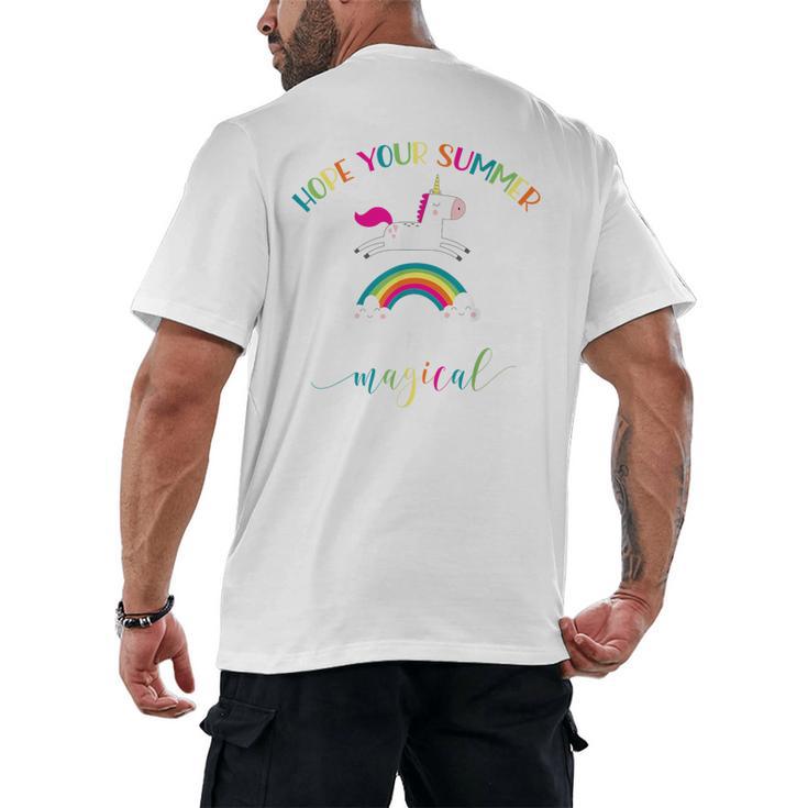 End Of Year Teacher Last Day Of School Graduation Men's Back Print T-Shirt