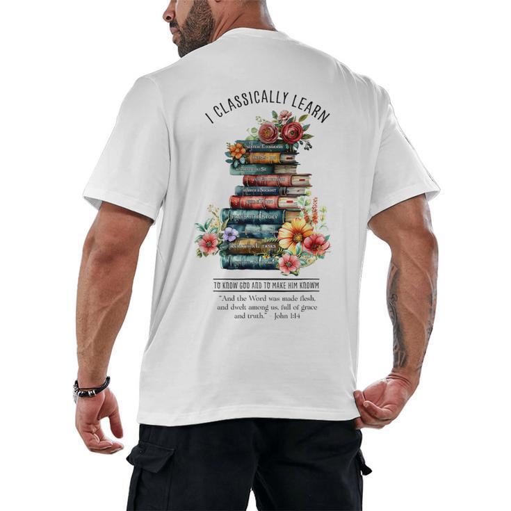 Essentials Classical Conversations CC Tutor Books Men's Back Print T-Shirt