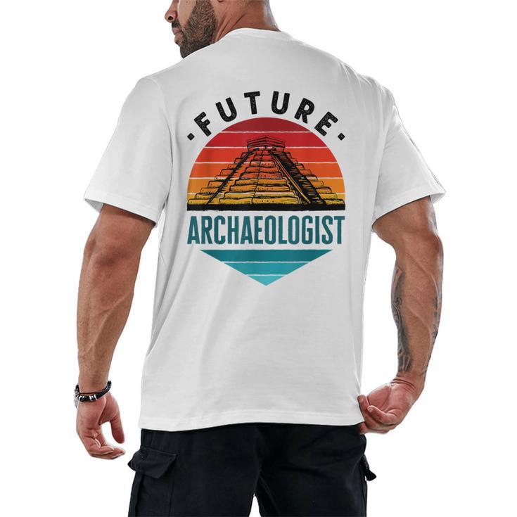 Future Archaeologist Pyramid Archaeology Student Graduation Men's Back Print T-Shirt