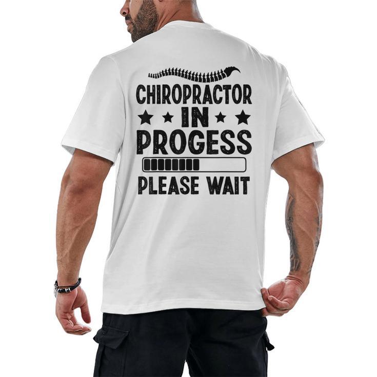 Future Chiropractor Graduation Chiropractic Student Graduate Men's Back Print T-Shirt