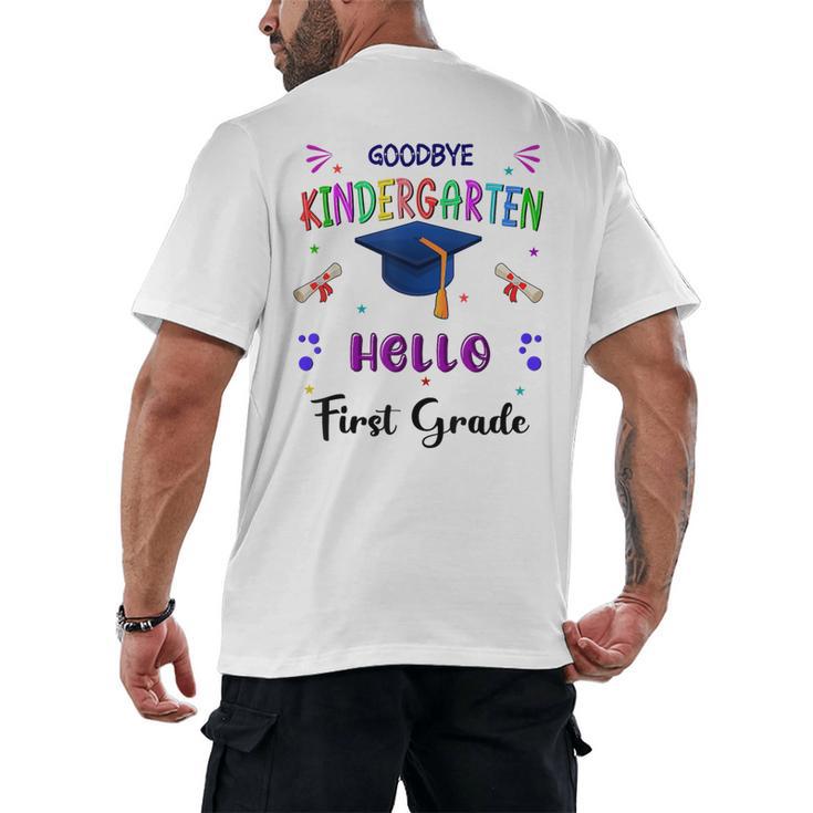 Goodbye Kindergarten Graduation Class 2025 1st Grade Kids Men's Back Print T-Shirt