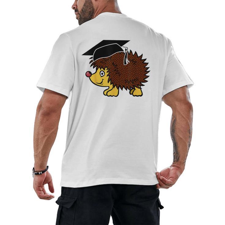 Graduation Hedgehog 2017 Graduate Graduation T-Shirt Men's Back Print T-Shirt