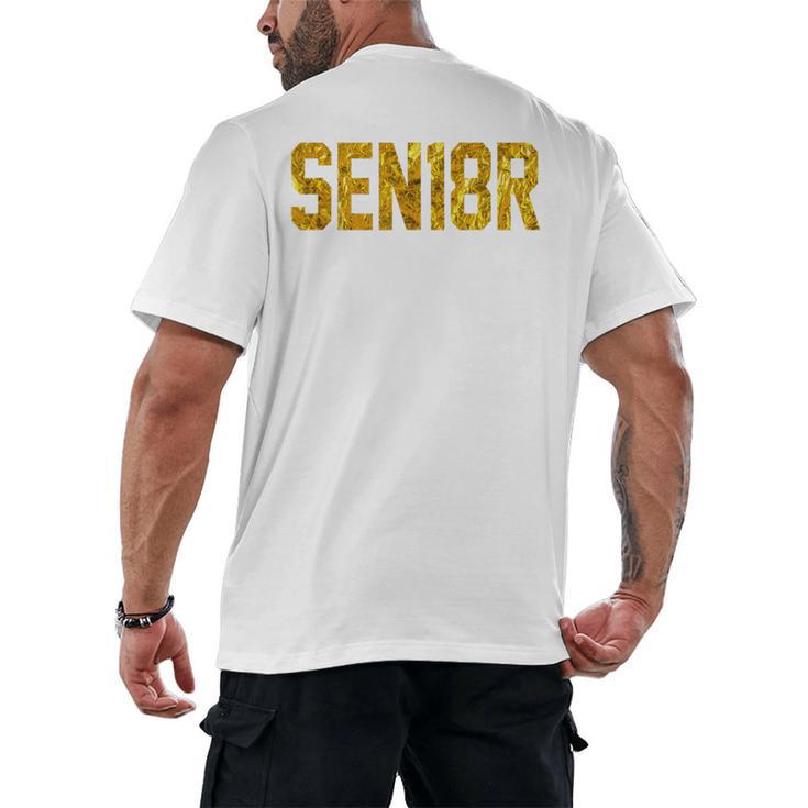 Graduation Party SEN18R Senior 2018 High School T-Shirt Men's Back Print T-Shirt