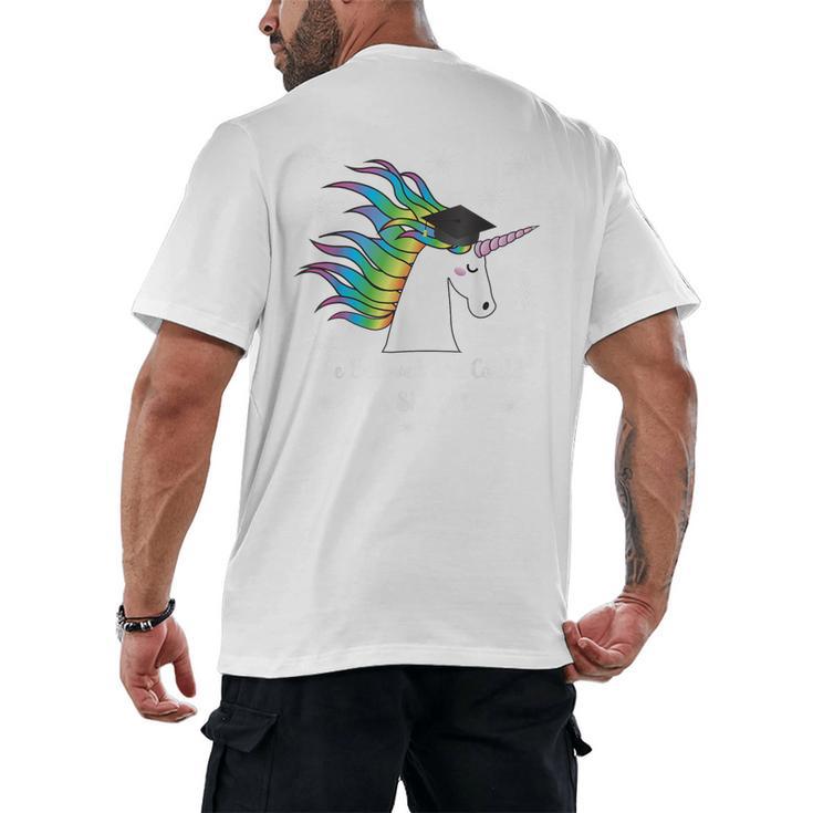 Graduation Unicorn Shirt She Believed Did School 2017 Men's Back Print T-Shirt