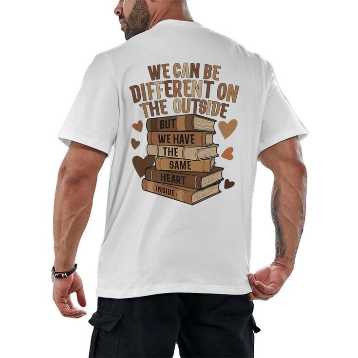 We Have The Same Heart History Month Book Lover Women Premium Tri-Blend Men's Back Print T-Shirt