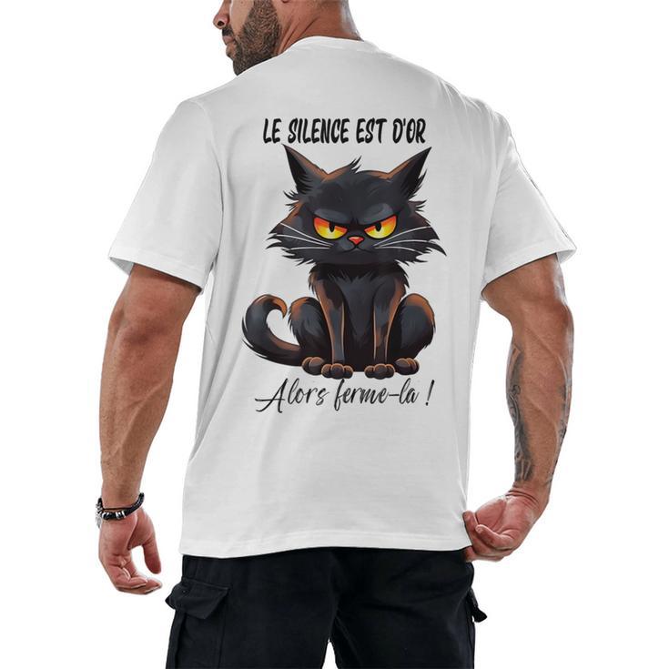 Humor Provocateur Sarcasm Closes The Silence Introvert Chat Men's Back Print T-Shirt
