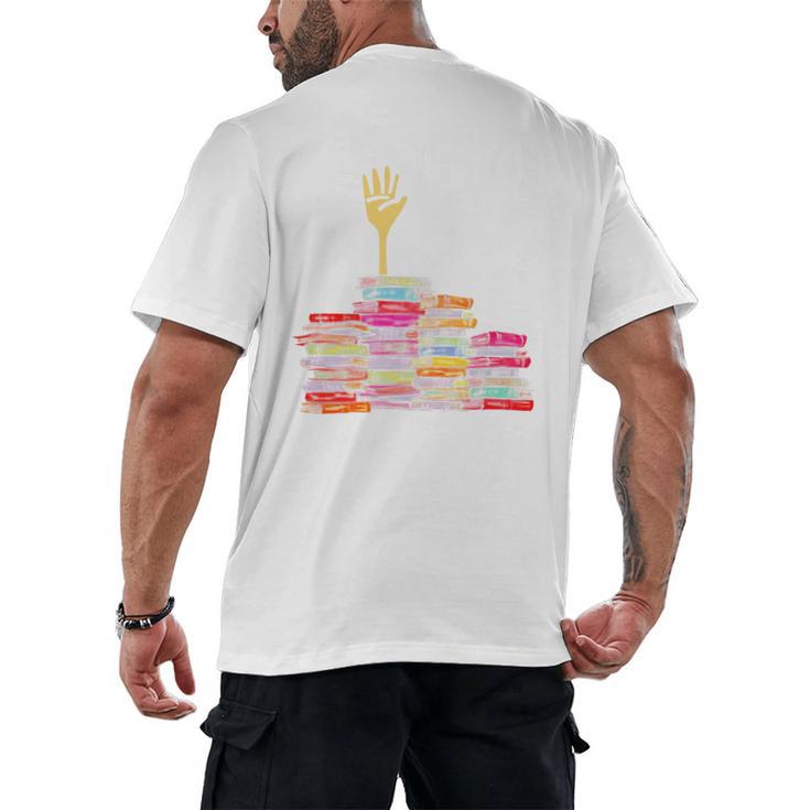 I'm Ok Books Boooks Lover Premium Tri-Blend Men's Back Print T-Shirt