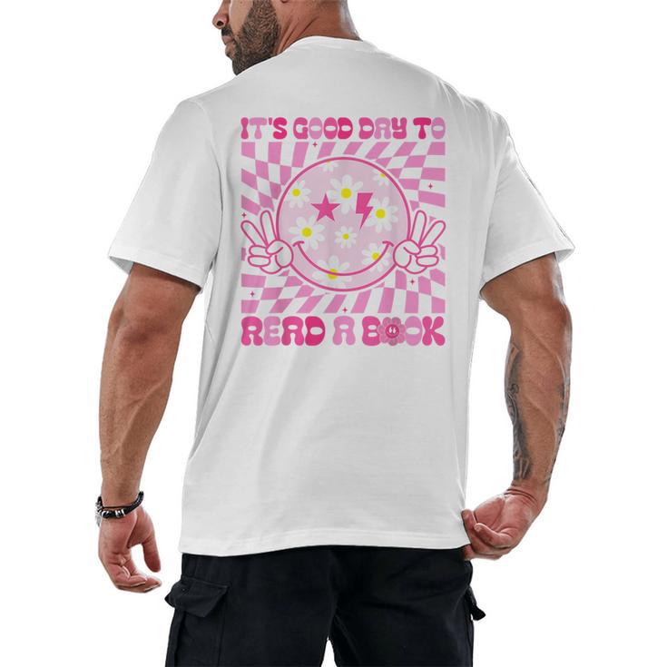 It's Good Day To Read Book Library Reading Lovers Men's Back Print T-Shirt