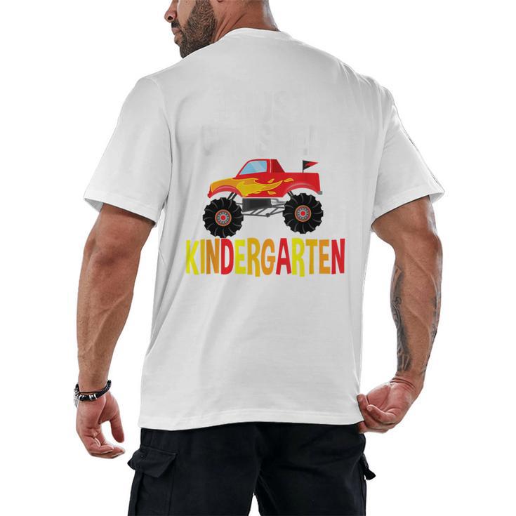 I Just Crushed Kindergarten Monster Graduation Shirt Men's Back Print T-Shirt
