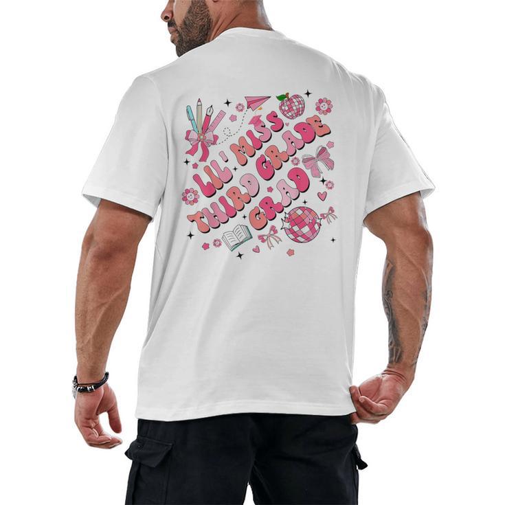 Lil Miss Third 3rd Grade Grad Graduation Last Day Girls Kid Men's Back Print T-Shirt