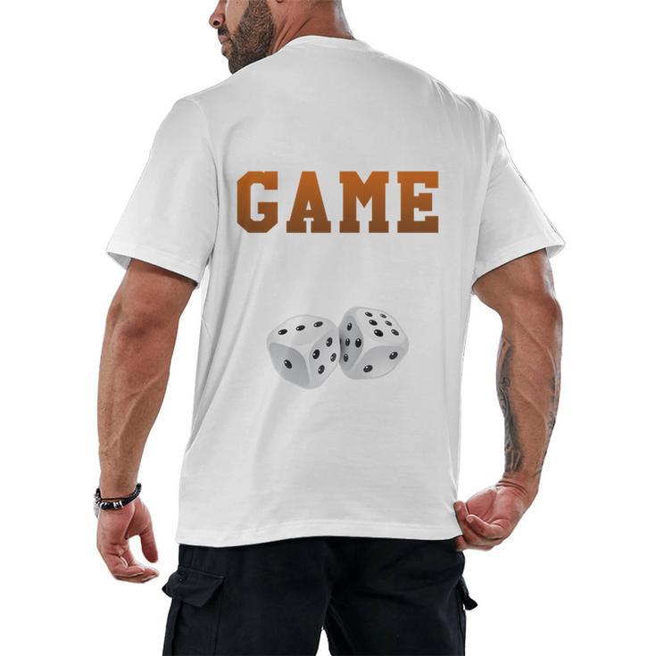 I Love Game Nights Host And Maybe 3 People Introvert Men's Back Print T-Shirt
