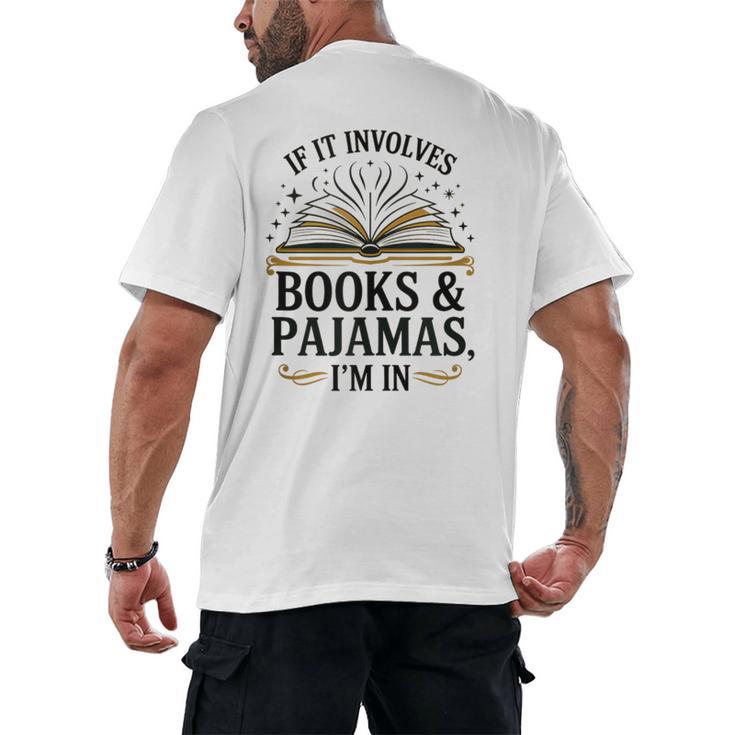 Magical Pajama And Book Lover Outfit For Readers Who Love Men's Back Print T-Shirt