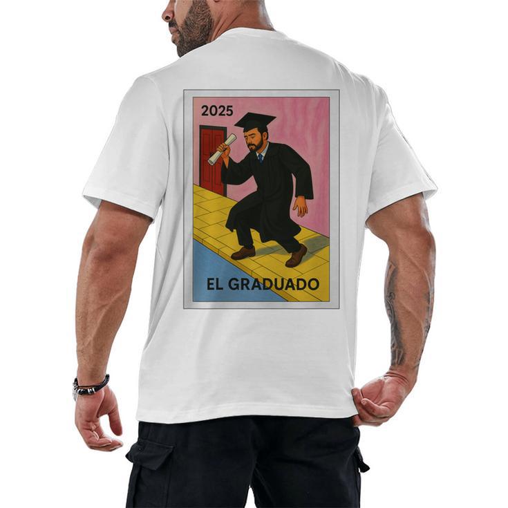 Mexican For Graduation 2025 El Graduado Premium Tri-Blend Men's Back Print T-Shirt