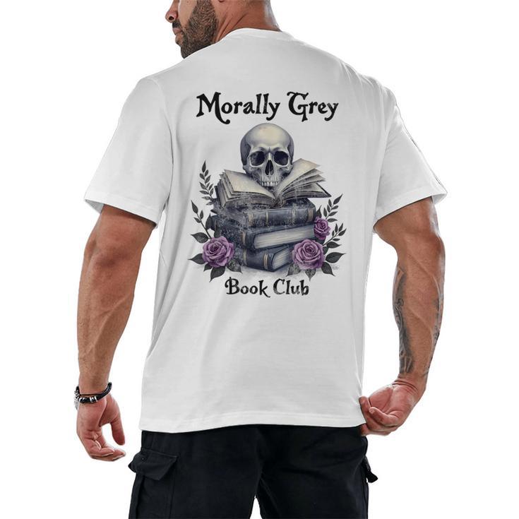 Morally Grey Book Club Gothic Vintage Style Men's Back Print T-Shirt