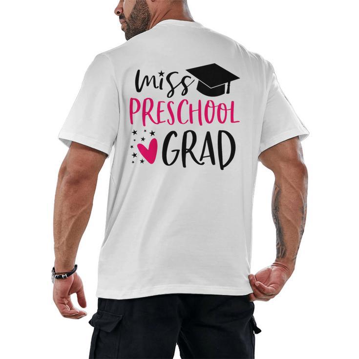 Preschool Graduation Shirt For Girl 2019 Miss Preschool Grad Men's Back Print T-Shirt