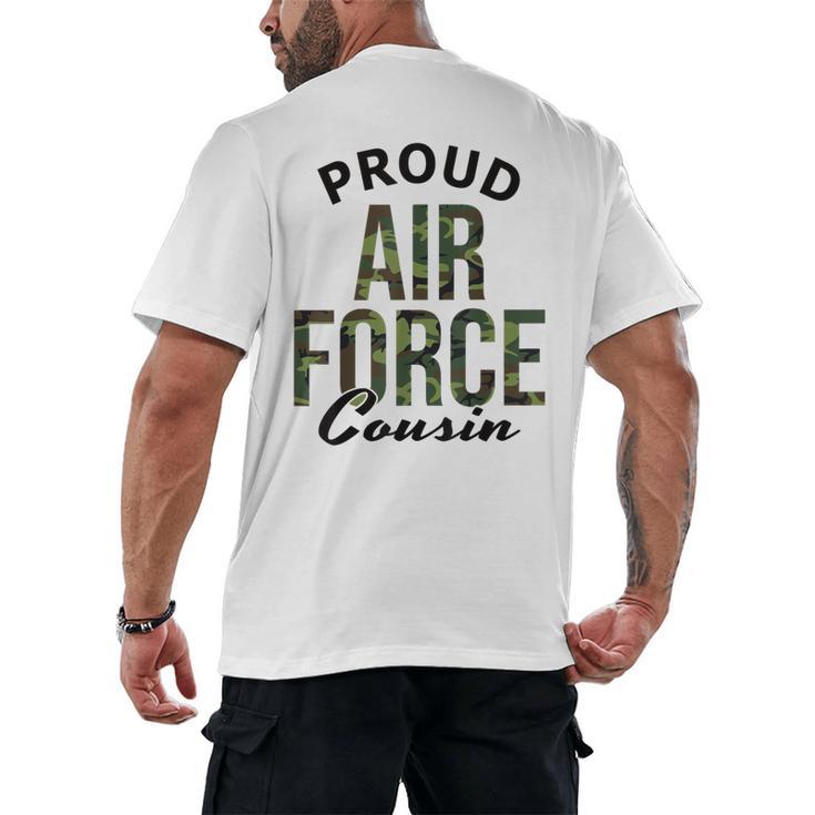 Proud Air Force Cousin Deployment Homecoming Graduation USAF Men's Back Print T-Shirt