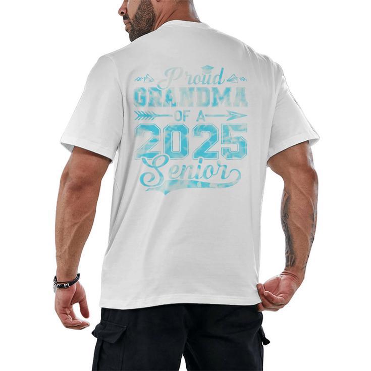 Proud Grandma Of a 2025 Senior Graduate Graduation Premium Men's Back Print T-Shirt