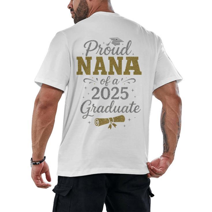 Proud Nana Of a 2025 Graduate Senior Graduation Women Premium Tri-Blend Men's Back Print T-Shirt