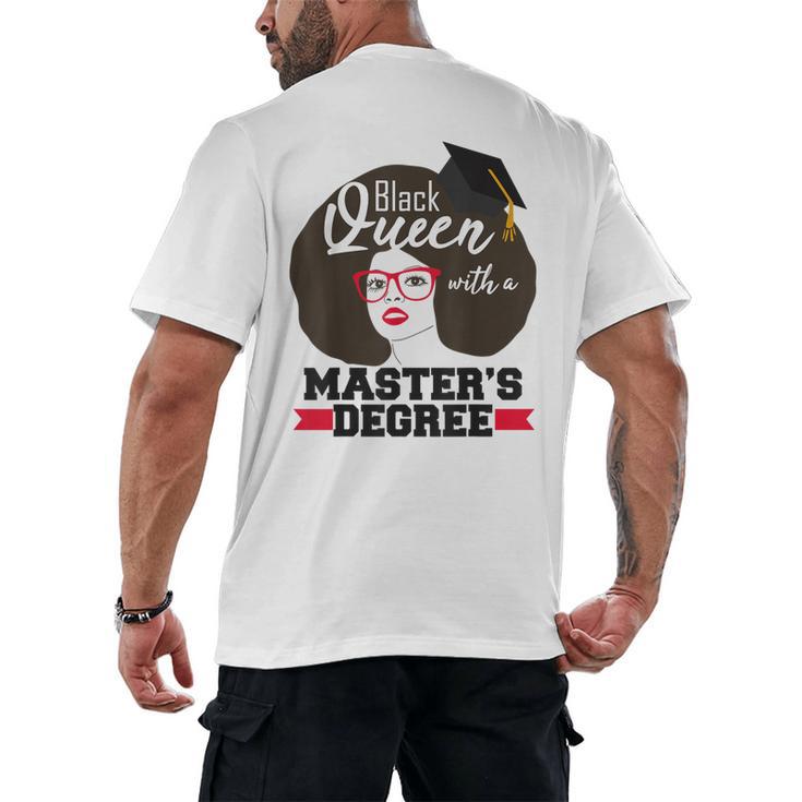 Queen Masters Degree Graduation Social Work MSW MPH Men's Back Print T-Shirt