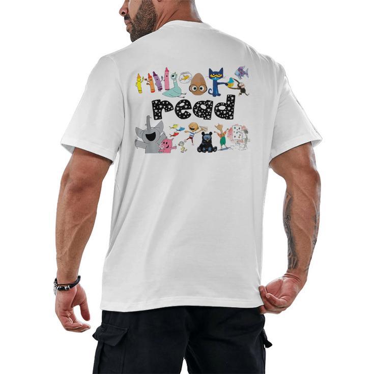 Read Children's Books Teacher Men's Back Print T-Shirt