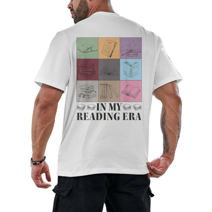In My Reading Era Bookish Book Lover Book Reader Men's Back Print T-Shirt