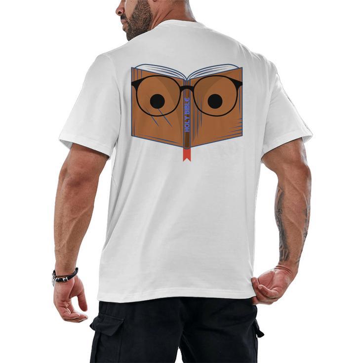 Seminary Grad Graduation Bible Theology Nerd Premium Men's Back Print T-Shirt