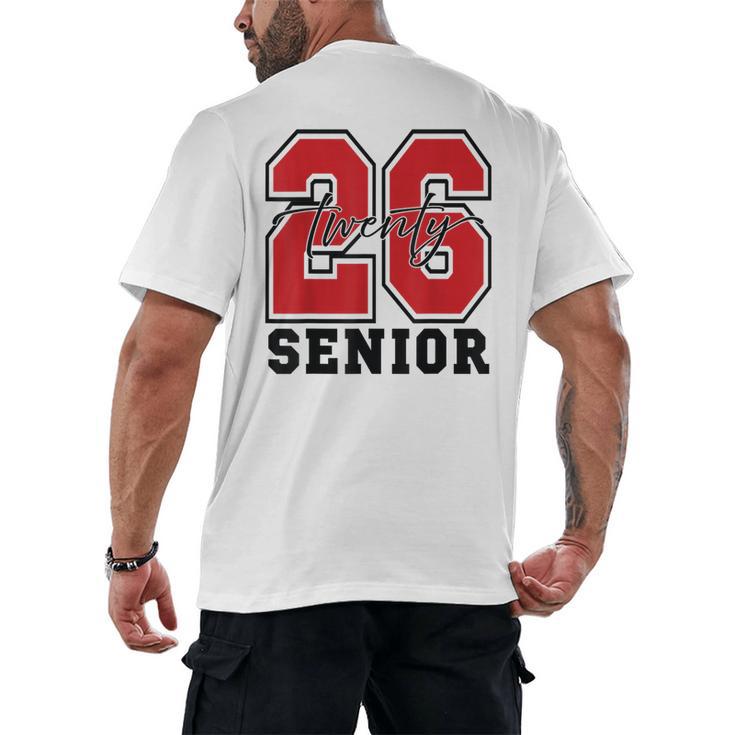 Senior 2026 Class Of 2026 School Graduation 2026 Merch Men's Back Print T-Shirt