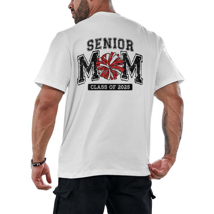 Senior Mom 2025 Cheer Mama Class Of 2025 Graduation Men's Back Print T-Shirt