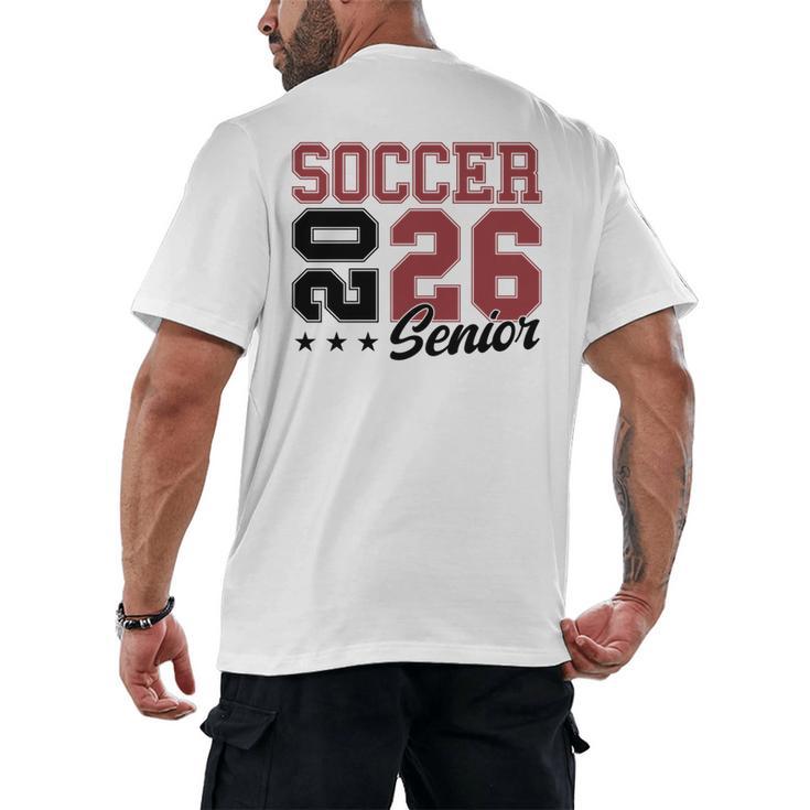 Soccer Senior Night Soccer Senior 2026 Graduation 71 Men's Back Print T-Shirt