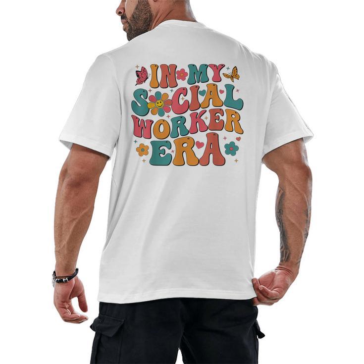In My Social Worker Era Cute Social Worker Graduation MSW Men's Back Print T-Shirt