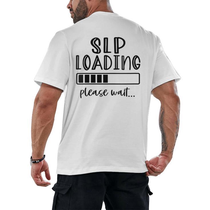 Speech Pathologist Loading 2021 Graduation Speech Therapist Men's Back Print T-Shirt