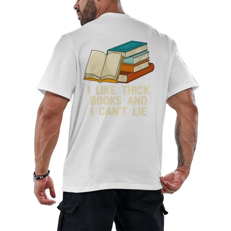 Like Thick Books Cant Lie Happiness Reading Positive Men's Back Print T-Shirt