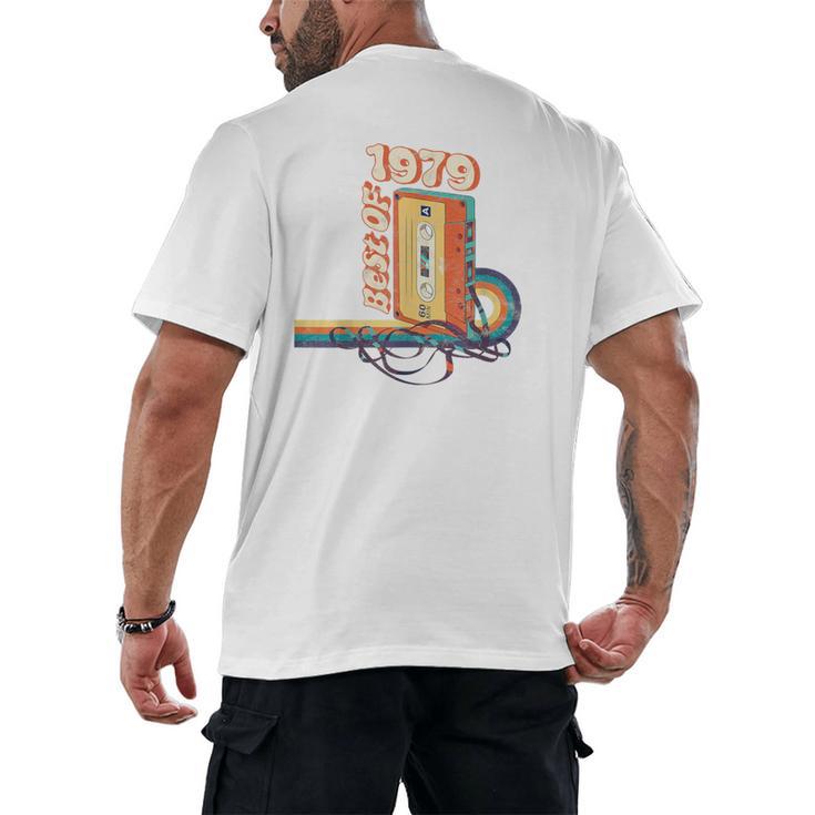 Vintage Best Of 1979 41st Birthday Graduation Cassette Tape Men's Back Print T-Shirt