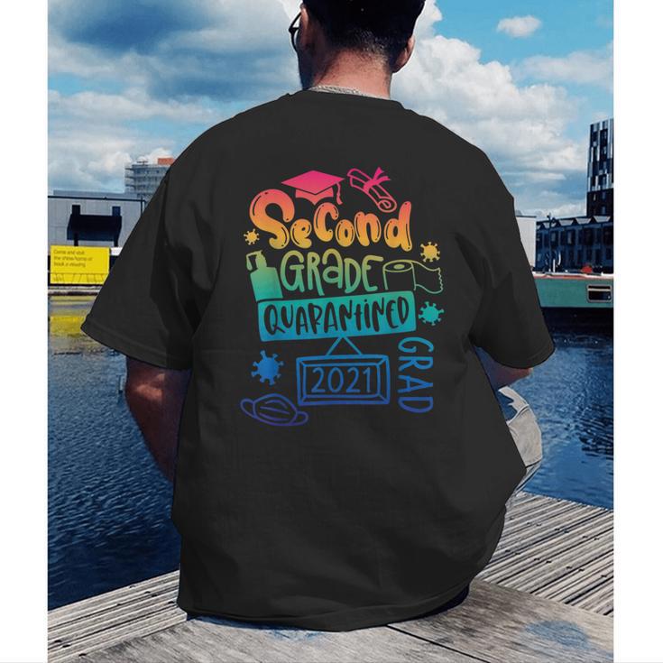 2nd Grade 2021 Graduate Quarantine Second Grade Graduation Men's Back Print T-Shirt