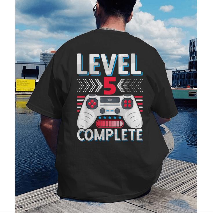 5th Grade Graduation Elementary School Graduate Level 5 Men's Back Print T-Shirt