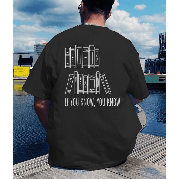 6 7 If You Know You Know Books Six Seven Meme Men's Back Print T-Shirt 6 7 If You Know You Know Books Six Seven Meme Men's Back Print T-Shirt