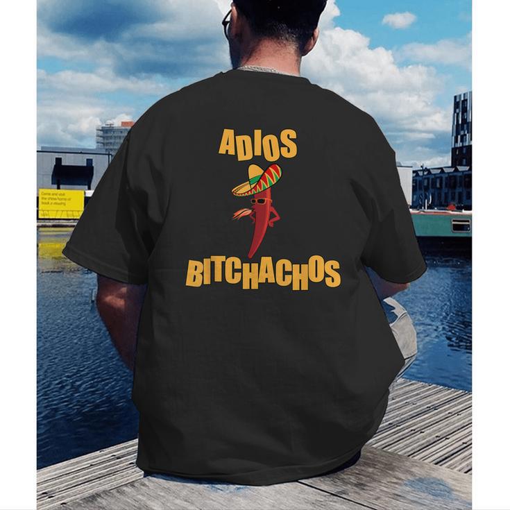 Adios Bitchachos Tee Cinco De Mayo Graduation Retirement Men's Back Print T-Shirt
