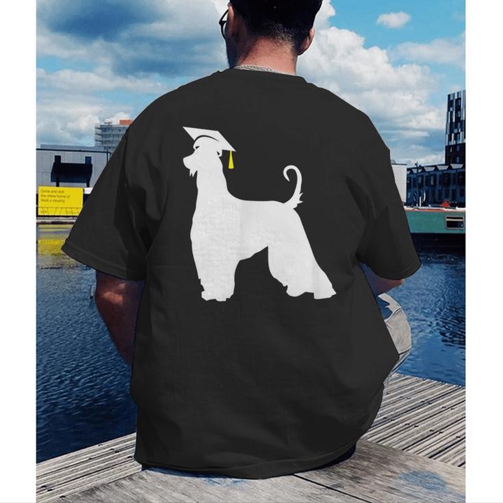 Afghan Hound Graduation Dog Graduate Men Women Kids Men's Back Print T-Shirt